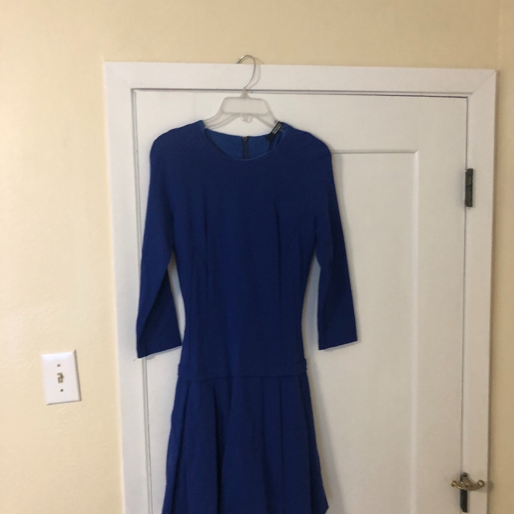 Blue Long sleeved dress